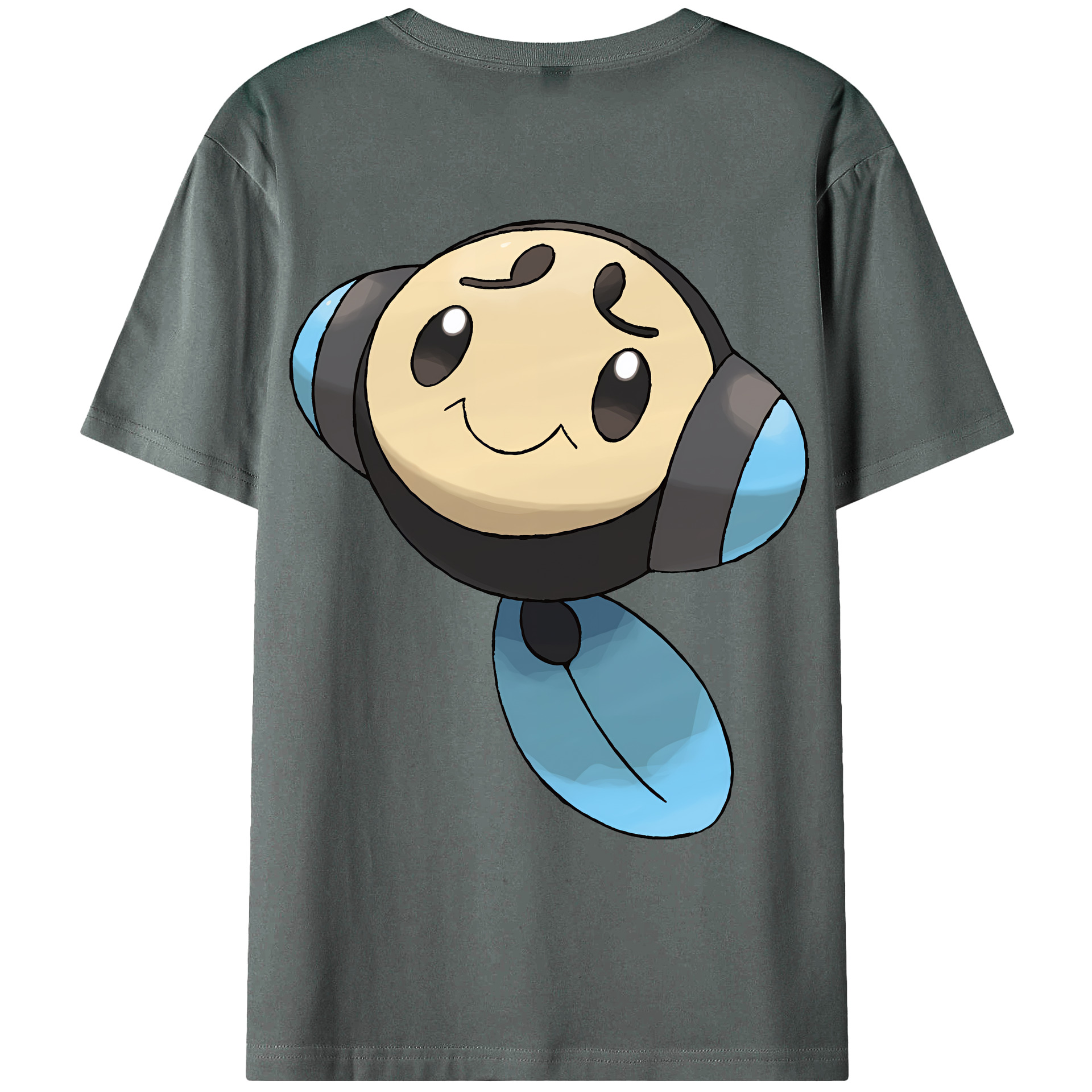 （画像用） ポケットモンスター Pokémon 綿100％ メンズ半袖Tシャツ（バックプリント） 通気性